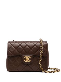 Chanel Pre-Owned мини-сумка на плечо Classic Flap Square 1990-х годов