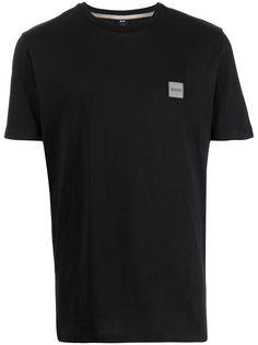 BOSS футболка с нашивкой-логотипом