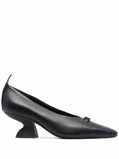 Salvatore Ferragamo туфли на блочном каблуке с декором Gancini