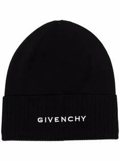 Givenchy шерстяная шапка бини с логотипом