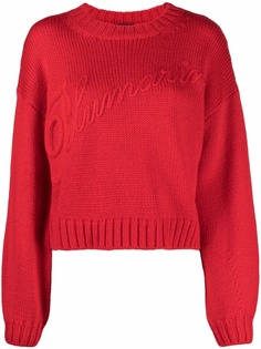 Blumarine джемпер с длинными рукавами и логотипом