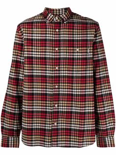 Woolrich клетчатая рубашка с длинными рукавами