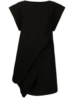 Yohji Yamamoto платье асимметричного кроя с драпировкой