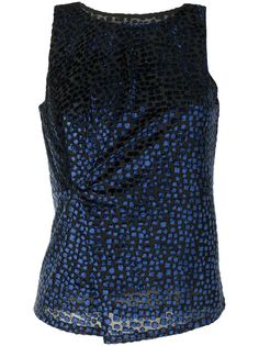 Emporio Armani топ со сборками