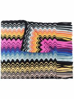 Missoni шарф с бахромой