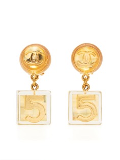 Chanel Pre-Owned серьги Nº5 Cube 1997-го года