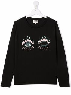 Kenzo Kids футболка с принтом Eye