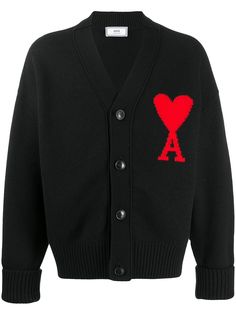 AMI Paris кардиган оверсайз