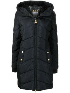 Barbour длинный пуховик