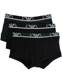 Emporio Armani комплект из трех боксеров с логотипом