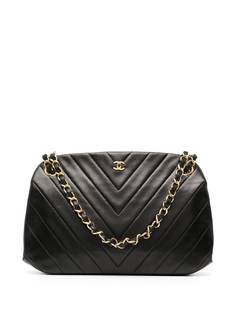 Chanel Pre-Owned сумка на плечо V-Stitch 1990-х годов с логотипом CC