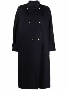 Giorgio Armani однобортное пальто с высоким воротником
