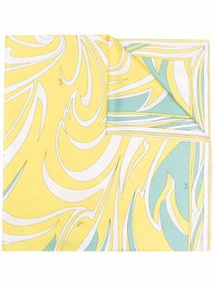 Emilio Pucci шелковый платок с принтом Vortici