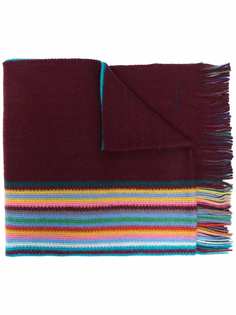PAUL SMITH шерстяной шарф в полоску