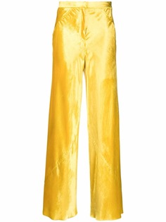 Jil Sander широкие брюки Fluid с завышенной талией