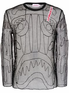 Charles Jeffrey Loverboy сетчатая футболка с нашивкой-логотипом