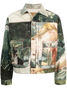 Vivienne Westwood джинсовая куртка с принтом Marlent Renaissance