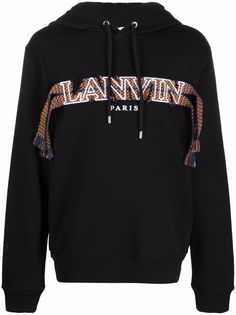 LANVIN худи Lace Curb с вышитым логотипом