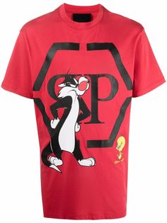 Philipp Plein футболка Looney Tunes с логотипом
