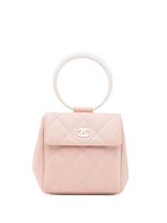 Chanel Pre-Owned стеганая мини-сумка 2001-го года с логотипом CC