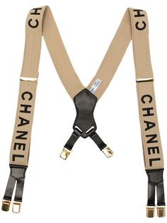 Chanel Pre-Owned подтяжки 1997-х годов с логотипом