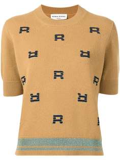 SONIA RYKIEL пуловер вязки интарсия с короткими рукавами
