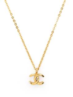 Chanel Pre-Owned колье 1980-1990-х годов с подвеской-логотипом CC