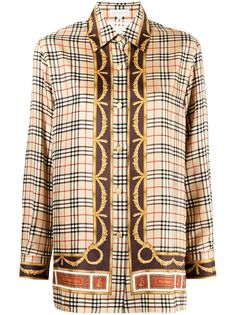 Burberry Pre-Owned рубашка 1990-х годов в клетку Vintage Check