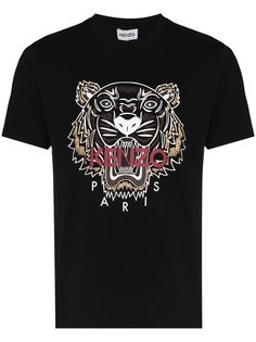 Kenzo футболка с принтом Tiger