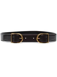 Saint Laurent ремень с двумя пряжками