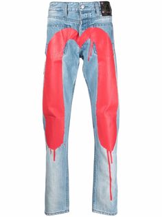 Evisu узкие джинсы с логотипом