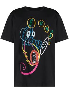 Fendi футболка с логотипом из коллаборации с Noel Fielding