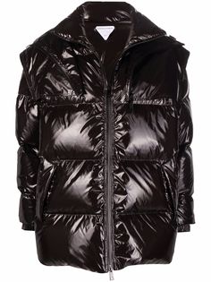 Bottega Veneta пуховик с высоким воротником