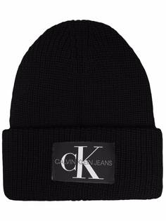 Calvin Klein Jeans шапка бини с нашивкой-логотипом