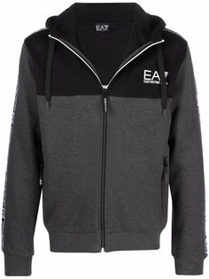 Ea7 Emporio Armani худи на молнии с логотипом