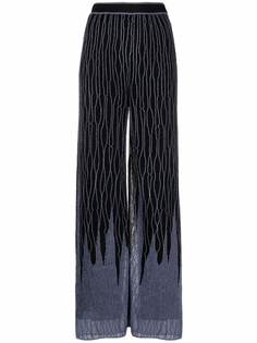 M Missoni knitted graphic-print trousers