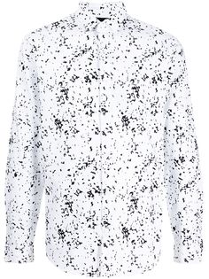 Armani Exchange рубашка с геометричным принтом