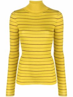 Alysi horizontal stripes ribbed knit jumper