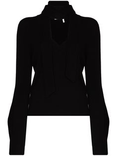 Chloé кашемировый джемпер с шарфом
