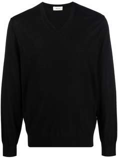 Z Zegna шерстяной джемпер с V-образным вырезом