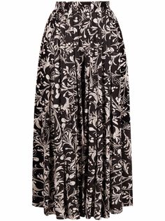 Isabel Marant Étoile кюлоты со складками и цветочным принтом