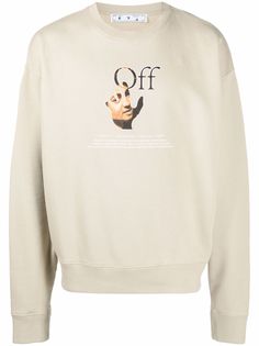 Off-White толстовка Caravaggio с логотипом Hands Off