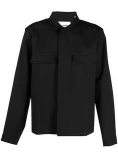 Jil Sander рубашка с потайной застежкой