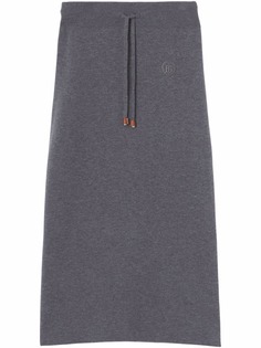 Burberry юбка-карандаш с монограммой