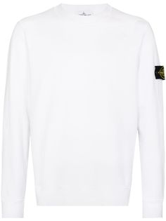 Stone Island толстовка с нашивкой-логотипом