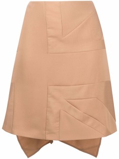 Burberry юбка асимметричного кроя