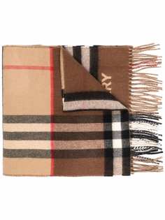 Burberry кашемировый шарф в клетку