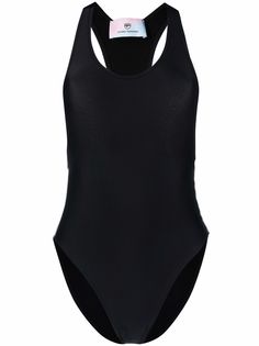 Chiara Ferragni side logo-print swimsuit