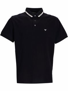 Emporio Armani рубашка поло с вышитым логотипом