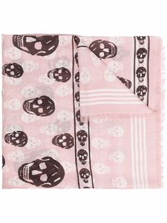 Alexander McQueen шарф с принтом Skull